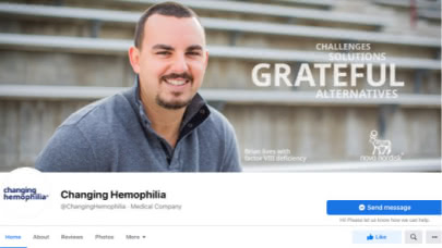 Changing Hemophilia Facebook page