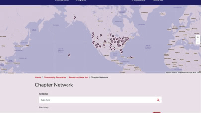National Bleeding Disorders Foundation (NBDF) chapter finder website page