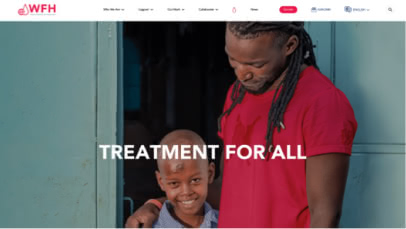 World Federation of Hemophilia (WFH) website page